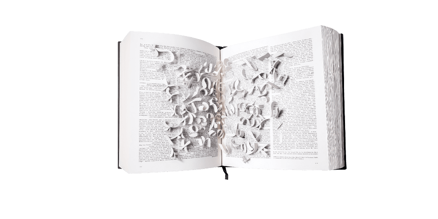 Dyslexia open book. Education idea. Generate Ai